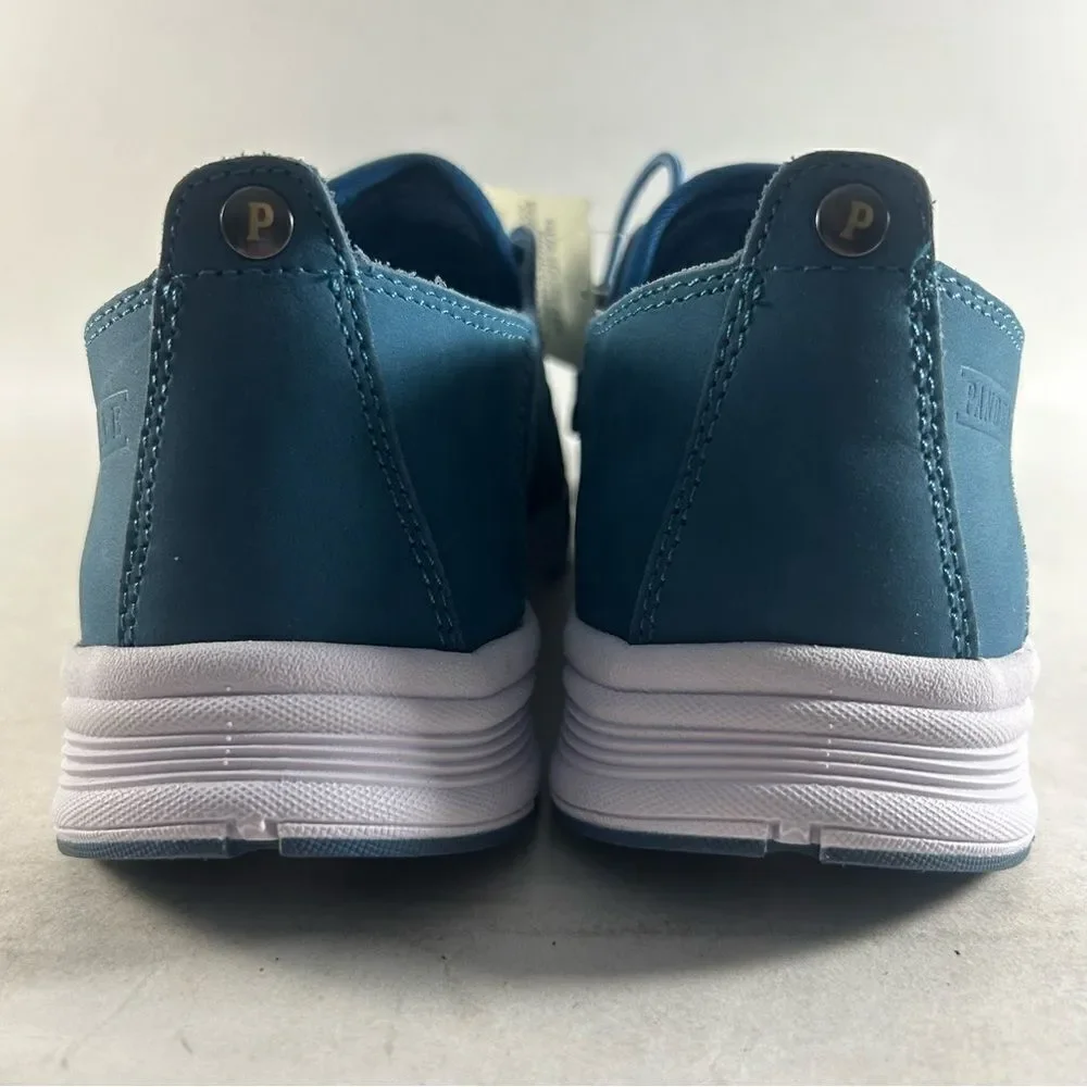 NEW Pandere Bali Women’s Leather Shoes Drawstring Sneakers Blue Nubuck Size 9